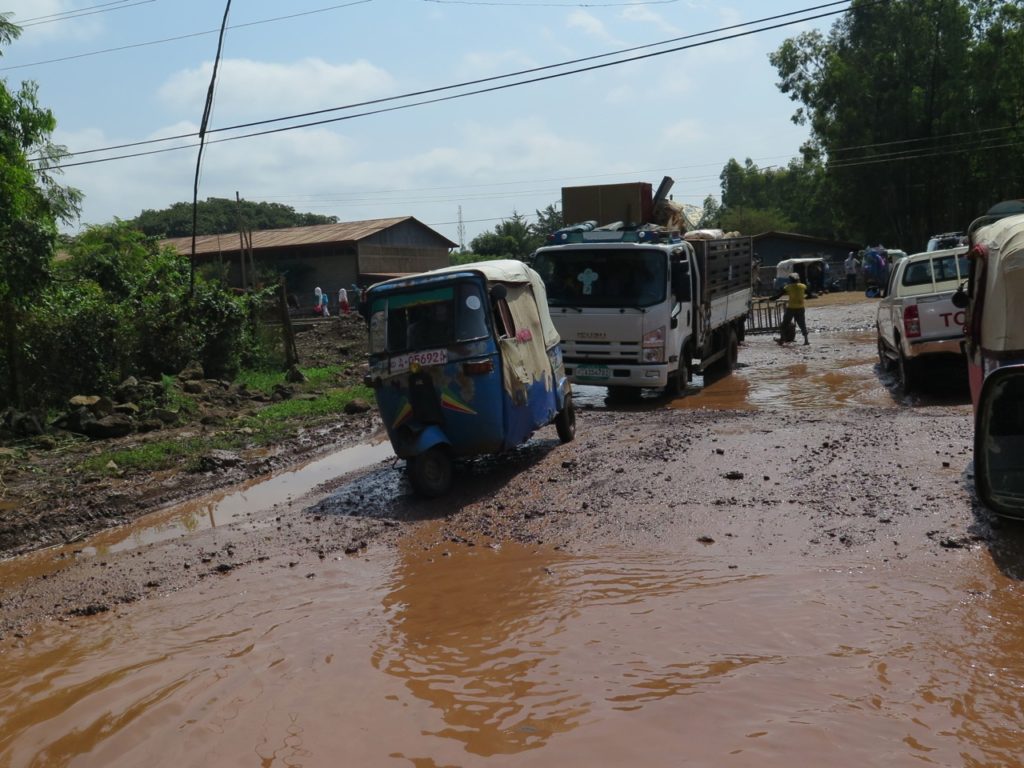 Back street roads after rains, Bahir Dar, Ethiopia