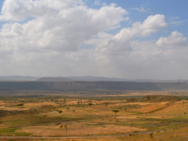 View towards Ethiopia highlands