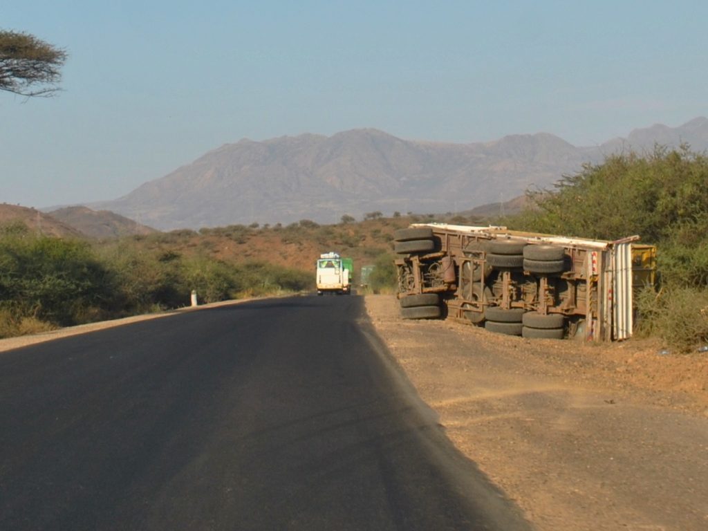 Djibouti road towards Awash fall park, Ethiopia