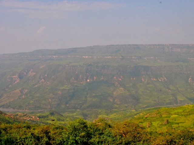 View of the canyon from Ethio-German park hotel.