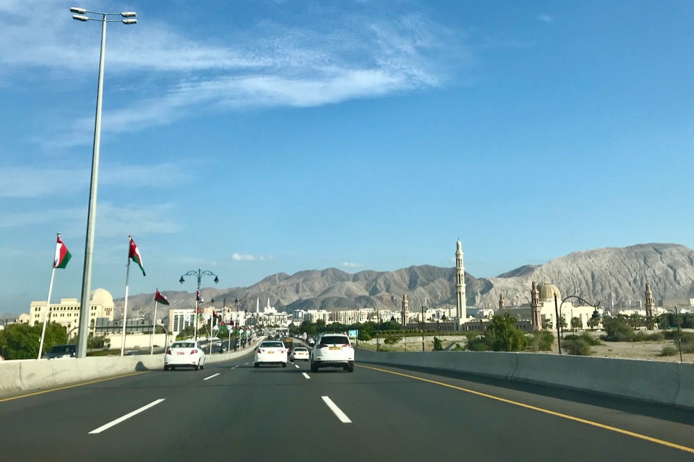 Highway towards Muscat, Oman