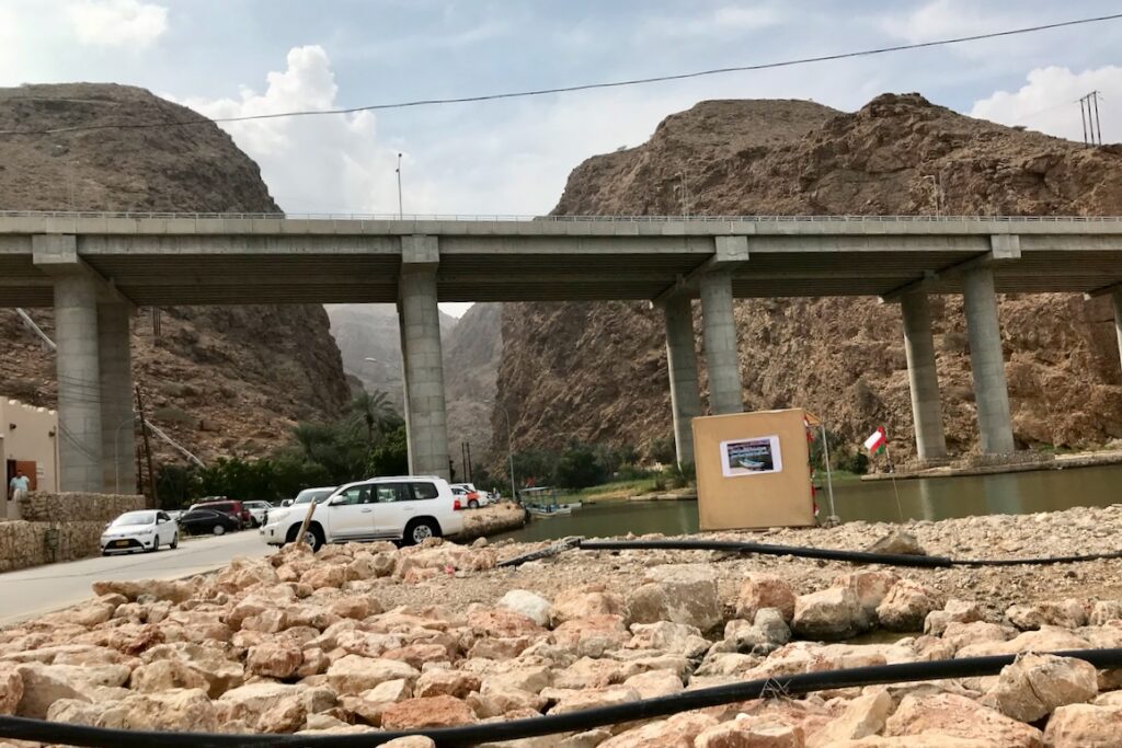 Parking for Wadi Shab, Oman
