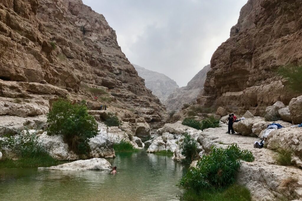 A pool in Wadi Shab, Oman