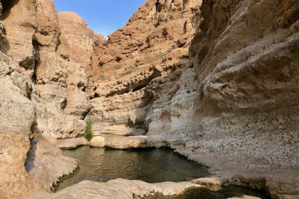 A pool in Wadi Shab, Oman