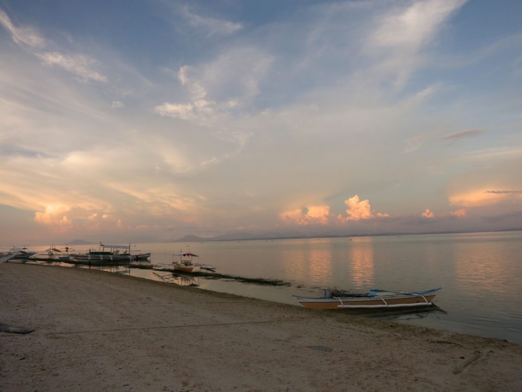 Sunset on the beach, Malapascua, Philippines