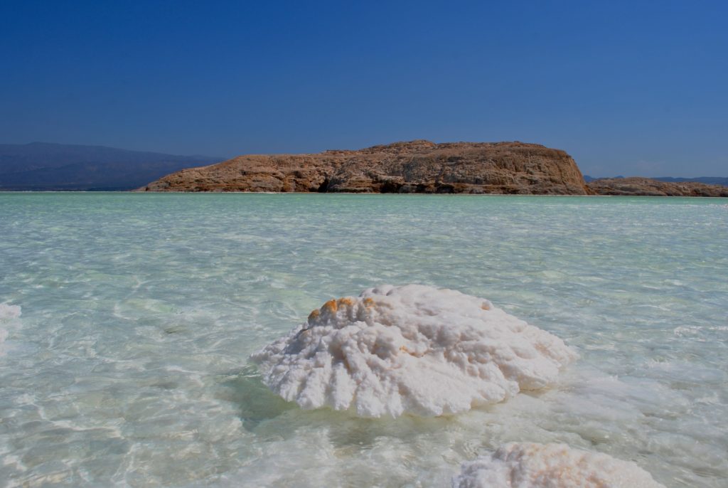 Salt crystal, Lake Assal, Djibouti