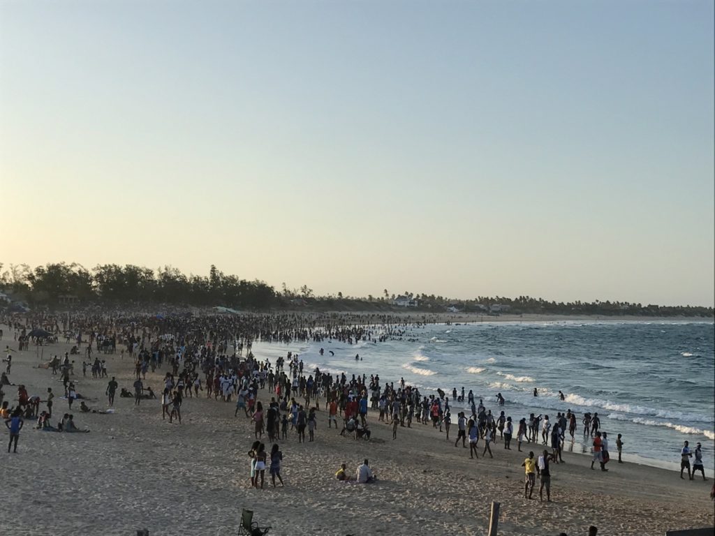 New year's eve on Tofo beach, Mozambique