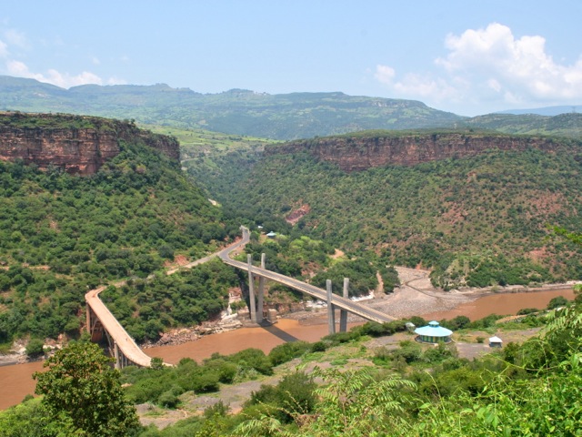 The two bridges across Blue Nile Gorge, Ethiopia