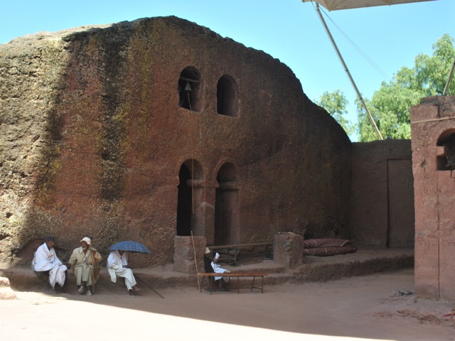 Courtyard near Bet Maryam, Lalibela, Ethiopia