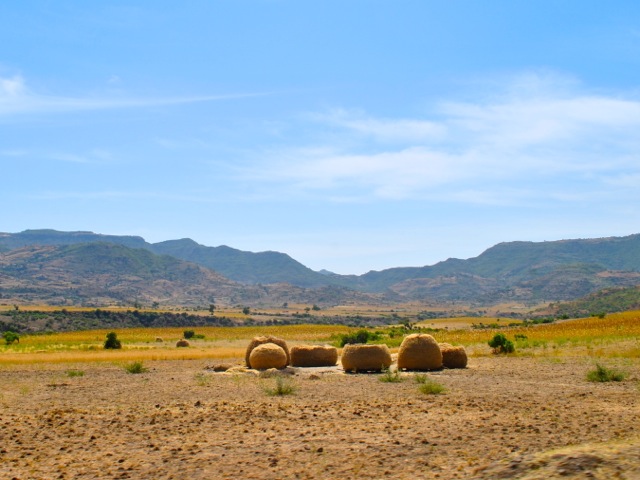 View along the road to Lalibela, Ethiopia