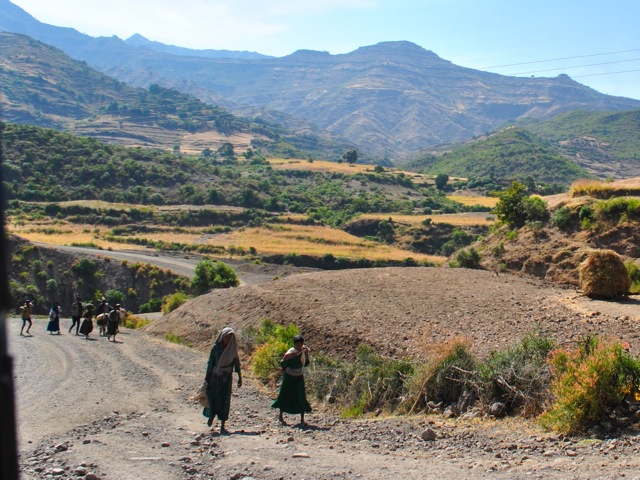 Road from Lalibela to Secota, Ethiopia 