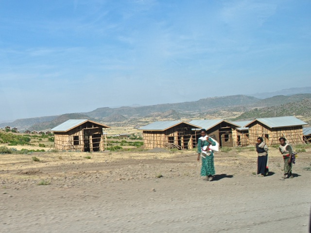 Women walking along the road toward Lalibela, Ethiopia