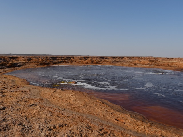 Gaet’ale springs and lake near Dallol in Danakil, Ethiopia