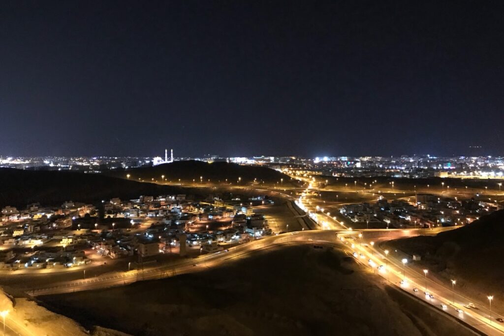 View of Muscat at night, Oman