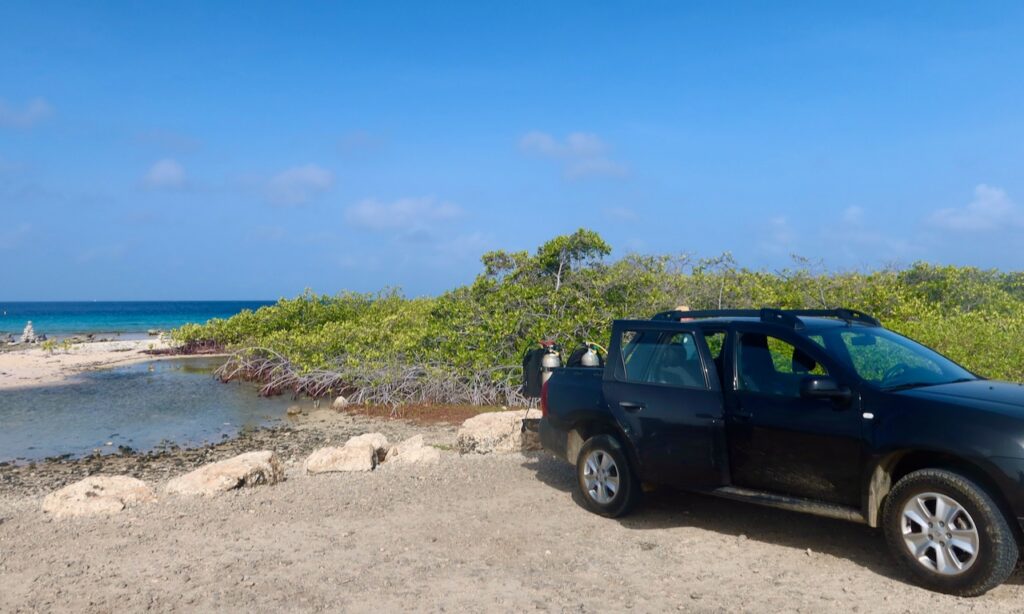 Getting ready to Dive at Margate site on Bonaire