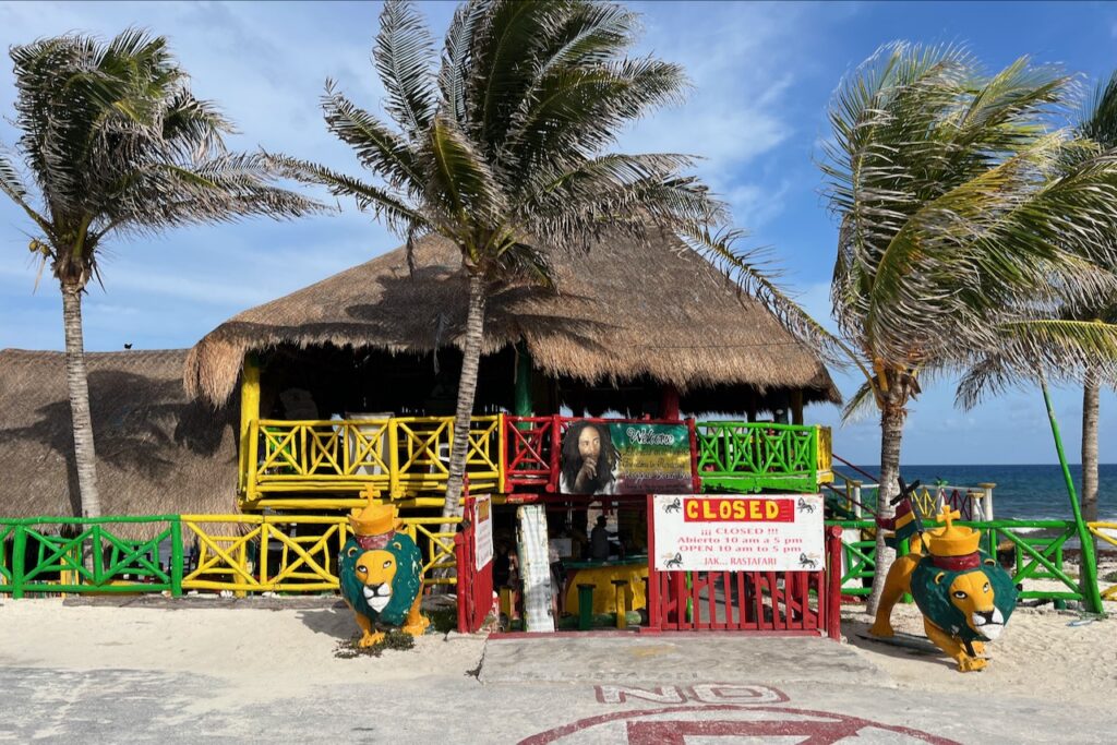 Bob Marley beach bar, Cozumel, Mexico