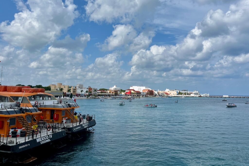 Cozumel harbor and ferry terminal, Mexico