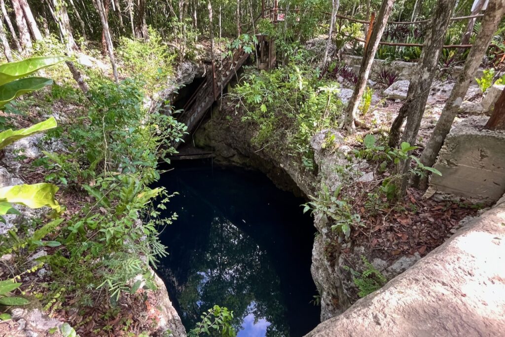 Cenote El Pit entrance, Tulum, Mexico