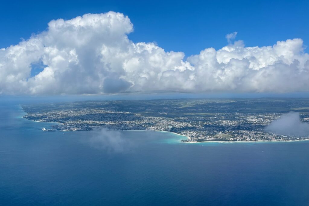 Barbados aerial view