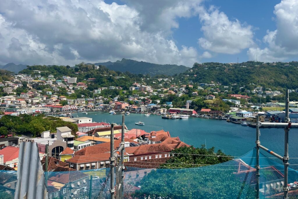 St. George's harbor view from Fort George, Grenada