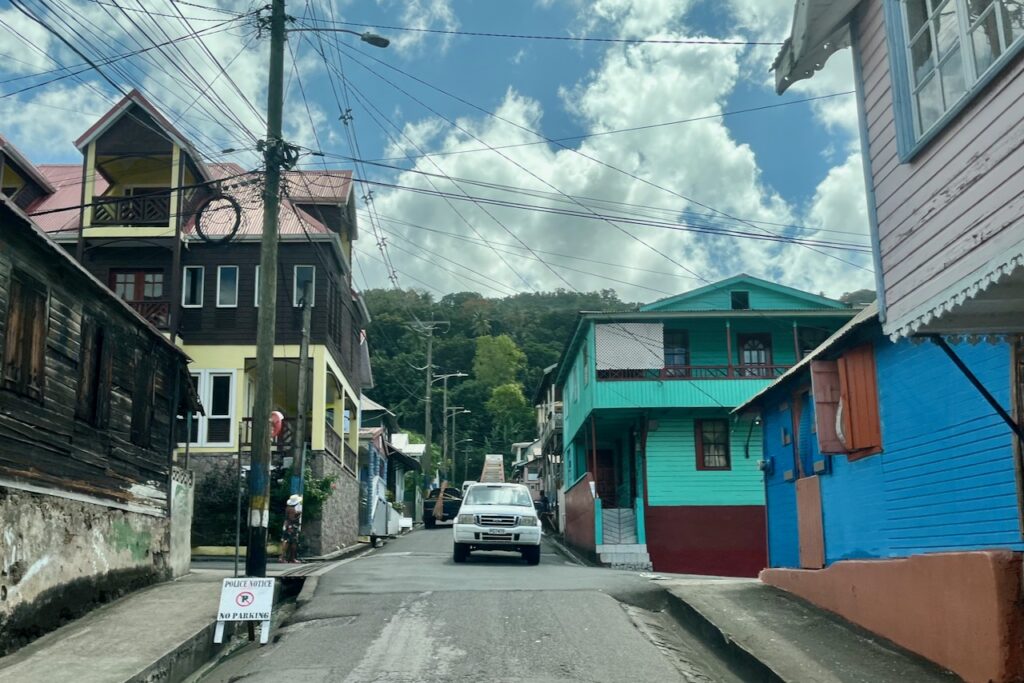 Soufriere view of the street, St Lucia