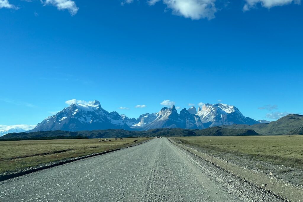 Torres del Paine access road from Rio Serrano side, Chile