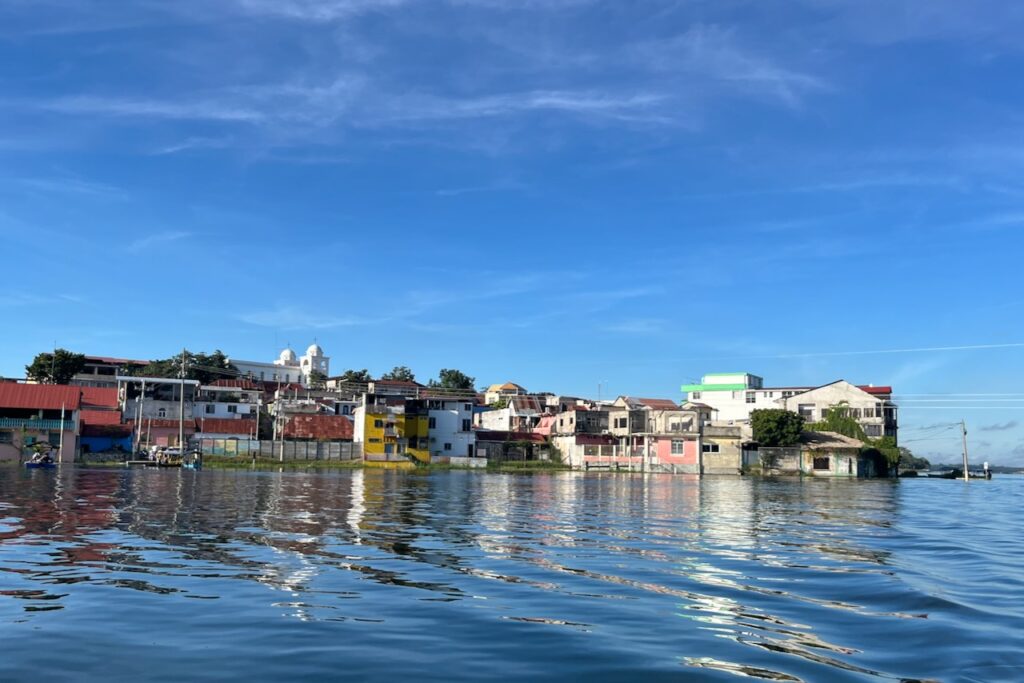 Town and island of Flores, Guatemala