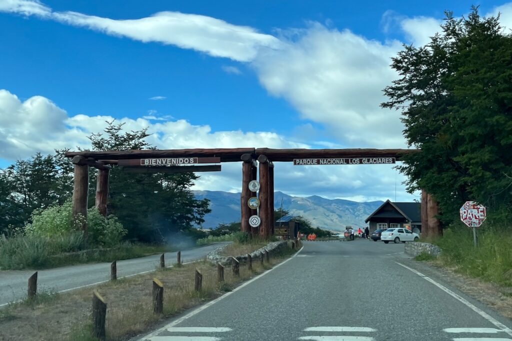 Entrance to Los Glaciares National Park, Argentina