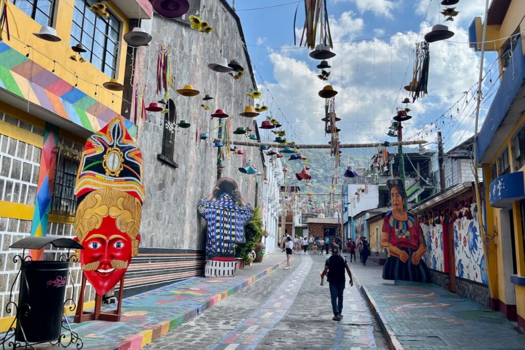 San Juan La laguna street view, Guatemala