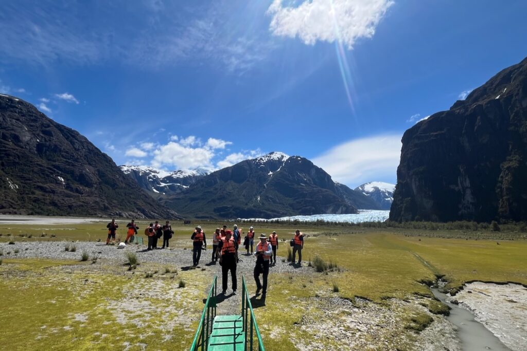 Disembarking to see Guillard Glacier, Scorpios cruise, Chile