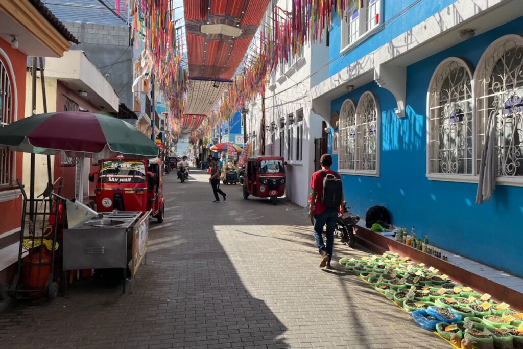 San Juan La laguna street view, Guatemala