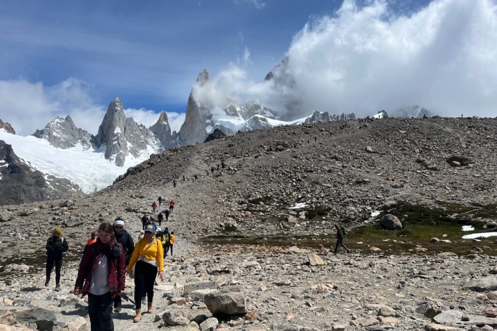 The fnal section of ascent over to the Laguna de Los Tres lookout, Argentina
