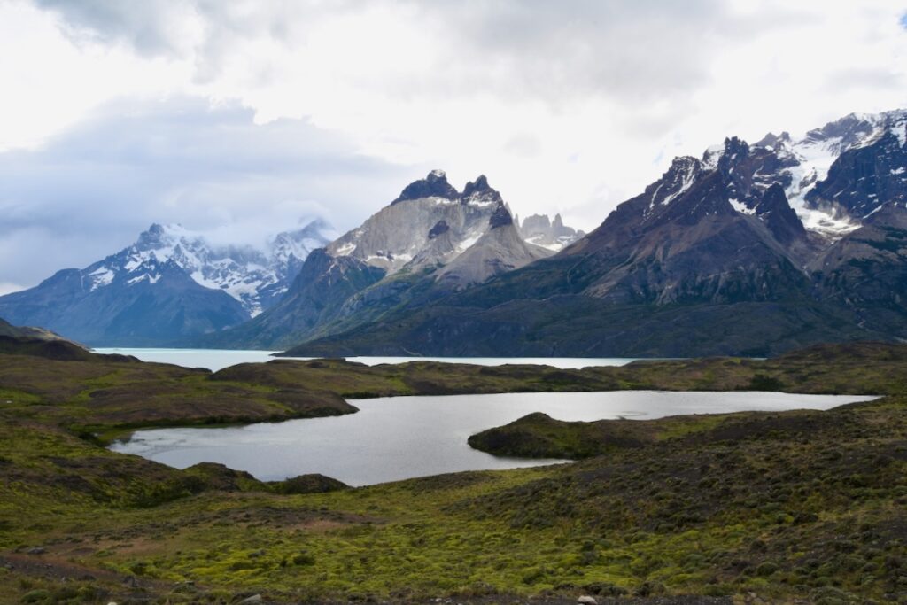 Torres del Paine driving from Amarga gate to Rio Serrano, Torres del Paine, Chile