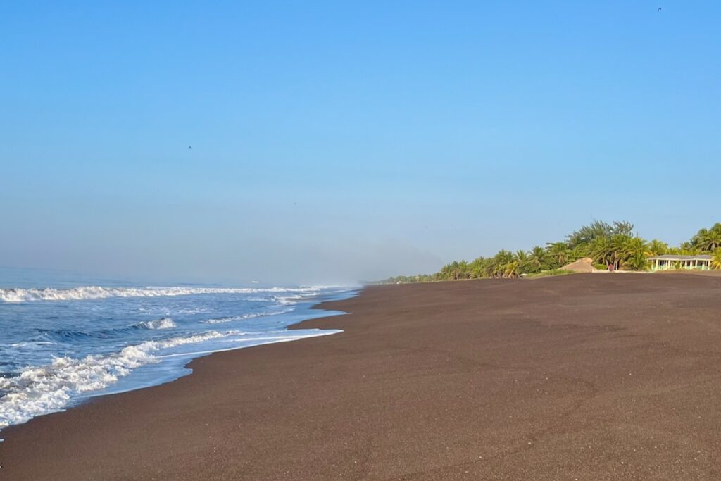 Beach on Pacific Coast of Guatemala near Monterrico, Guatemala