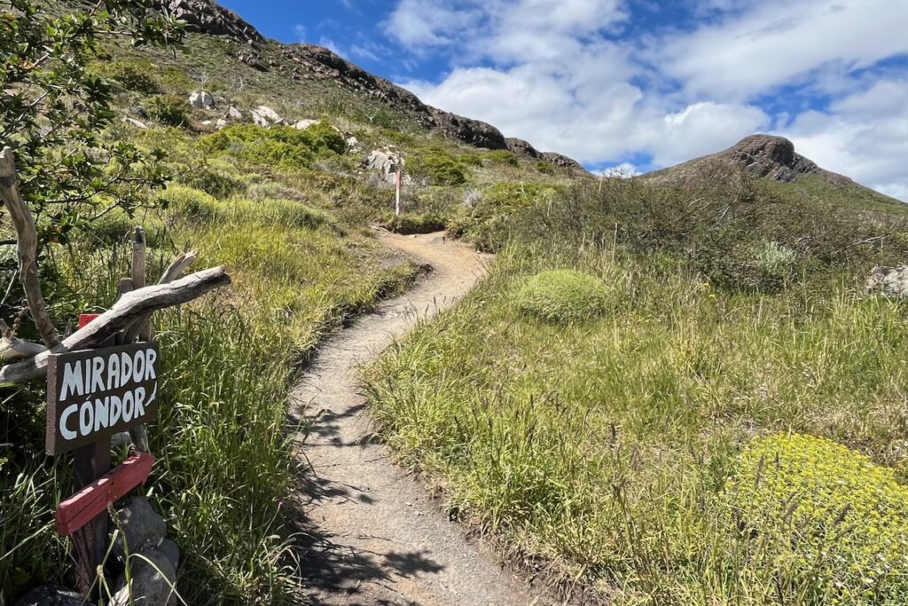 Condor lookout is the knob on the left, Torres del Paine, Chile