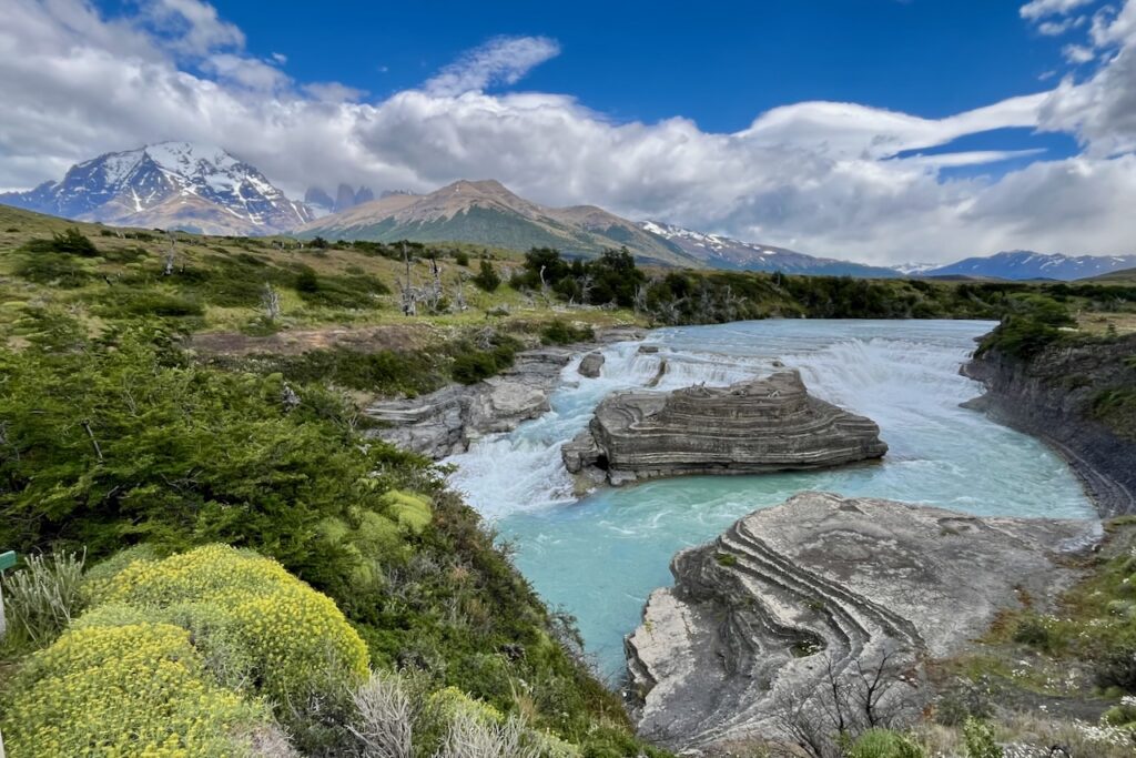 Rio Paine waterfall, Torres del Paine, Chile