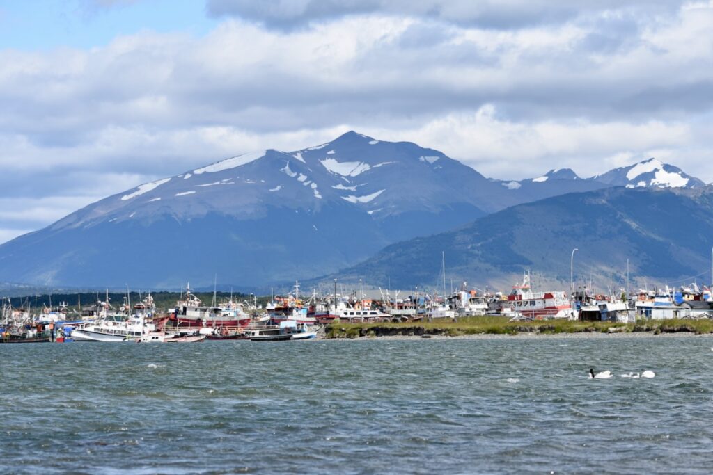 Fishing boats in Puerto Natales, Chile