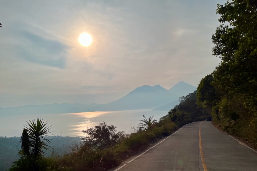 Atitlan lake views on the road from San Marcos to Chichicastenango, Guatemala