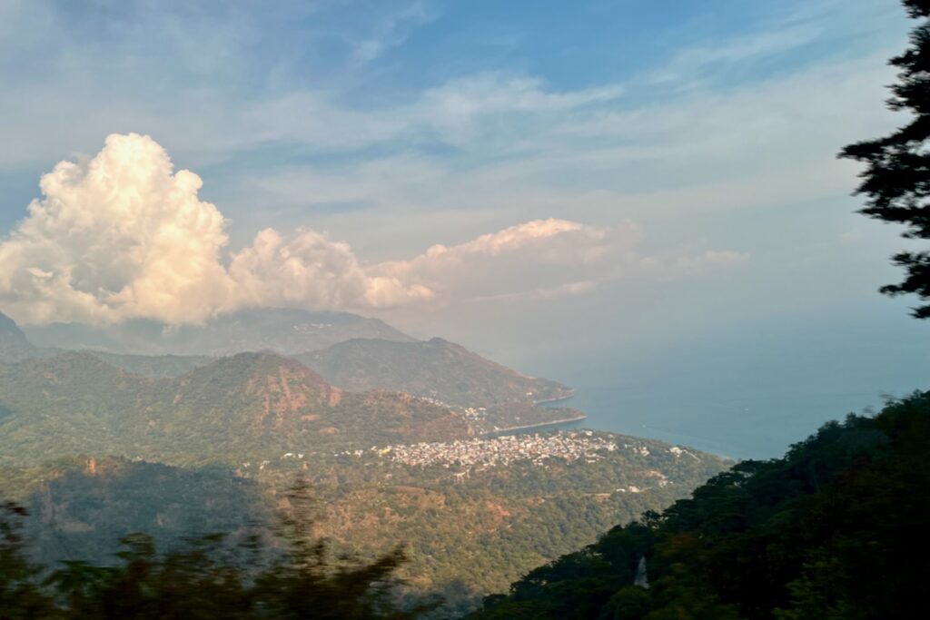 Atitlan lake views on the road from San Marcos to Chichicastenango, Guatemala