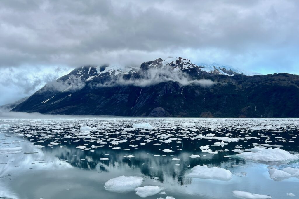 Calvo fjord on Kaweskar route with Skorpios cruise, Chile
