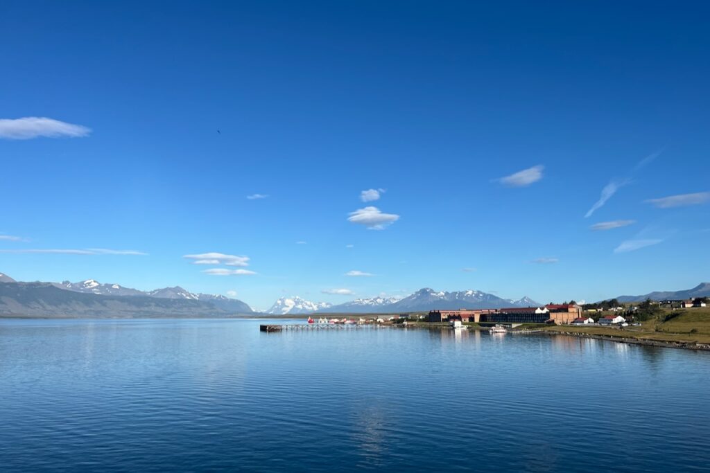 Arriving back to Puerto Natales on Skorpios cruise, Chile