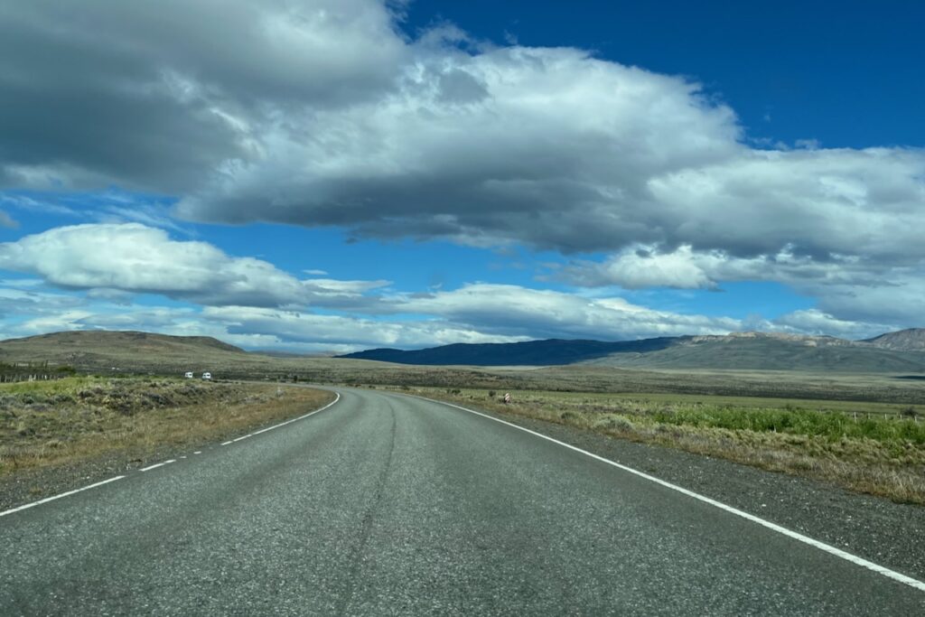Road from El Calafate to Perito Moreno Glacier, Argentina