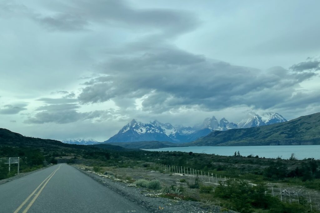 Torres del Paine view from the road, Chile