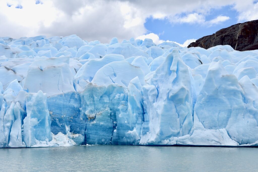 Close up view of Glacier Grey, Torres del Paine, Chile
