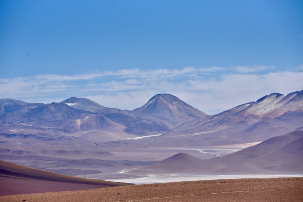 Scenery along ruta 27 looking to Bolivia side, Atacama, Chile