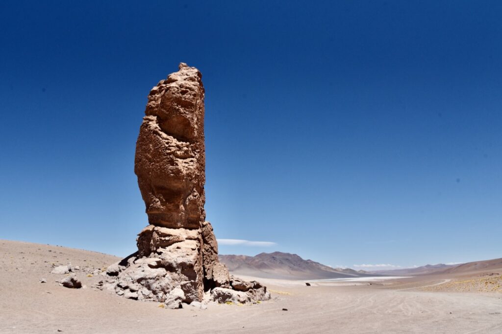 Rock formations in Salar de Tara, Atacama, Chile